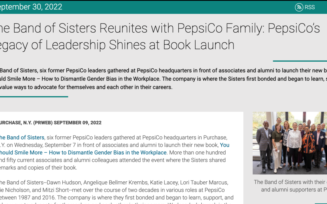 The Band of Sisters Reunites with PepsiCo Family: PepsiCo’s Legacy of Leadership Shines at Book Launch